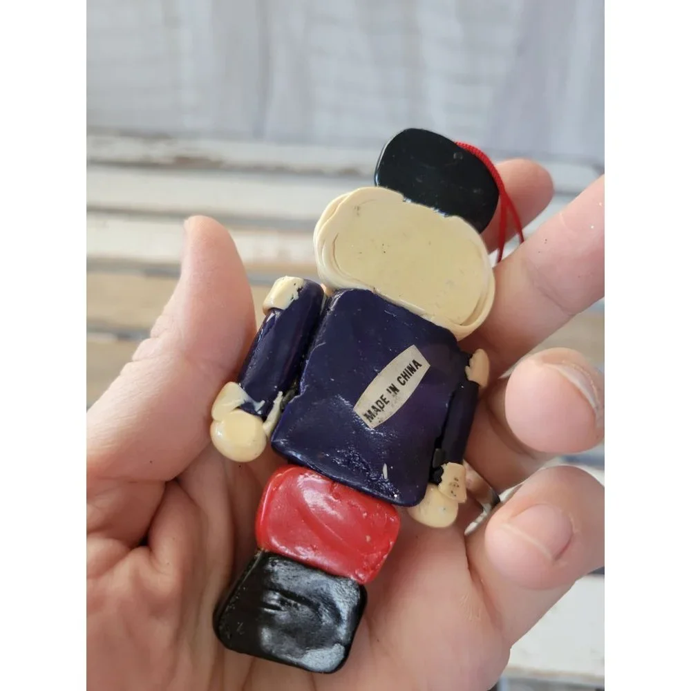 Nutcracker soldier dough guard ornament vintage Xmas holiday tree‎